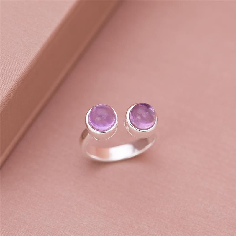 ANEL FOLHEADO A PRATA