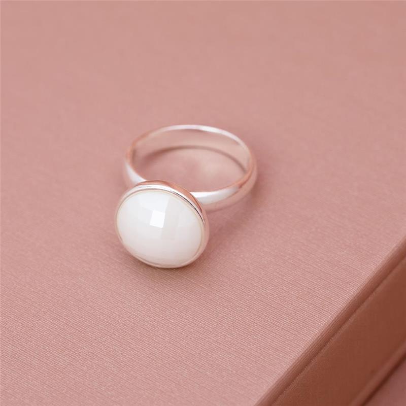 ANEL FOLHEADO A PRATA