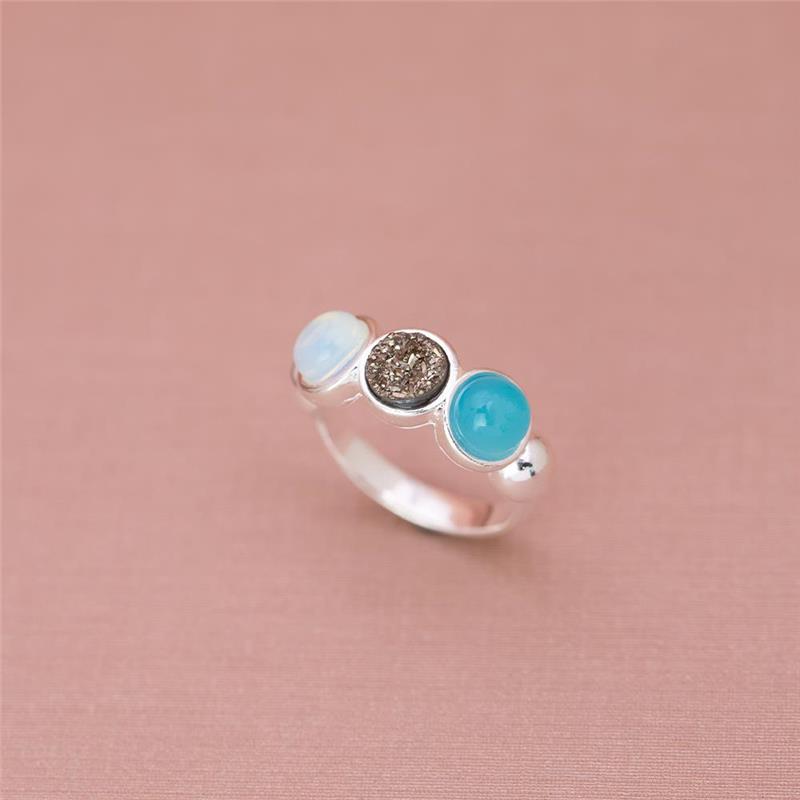 ANEL FOLHEADO A PRATA