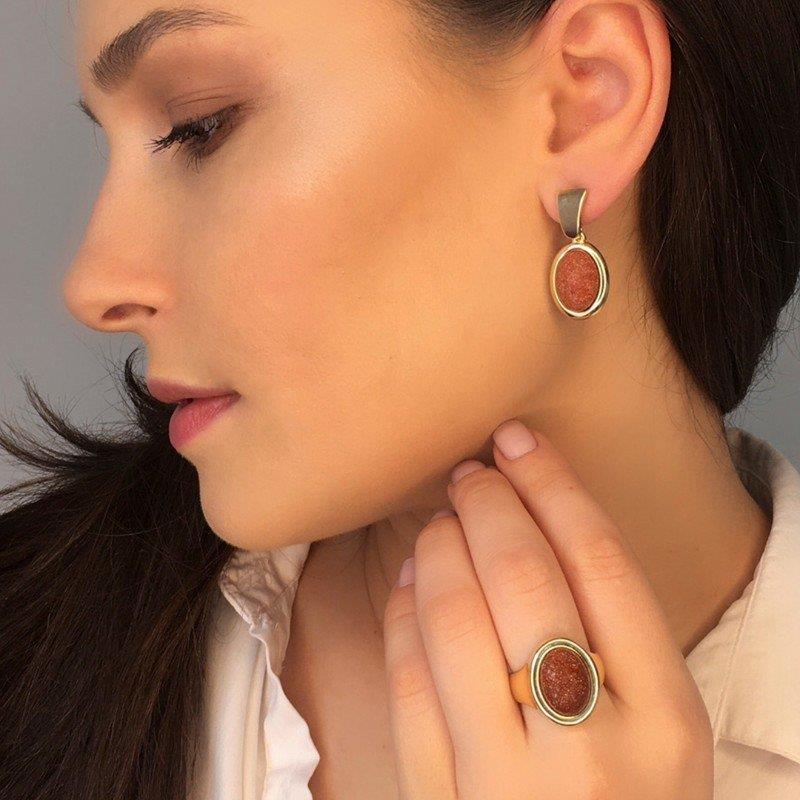 ANEL FOLHEADO A OURO