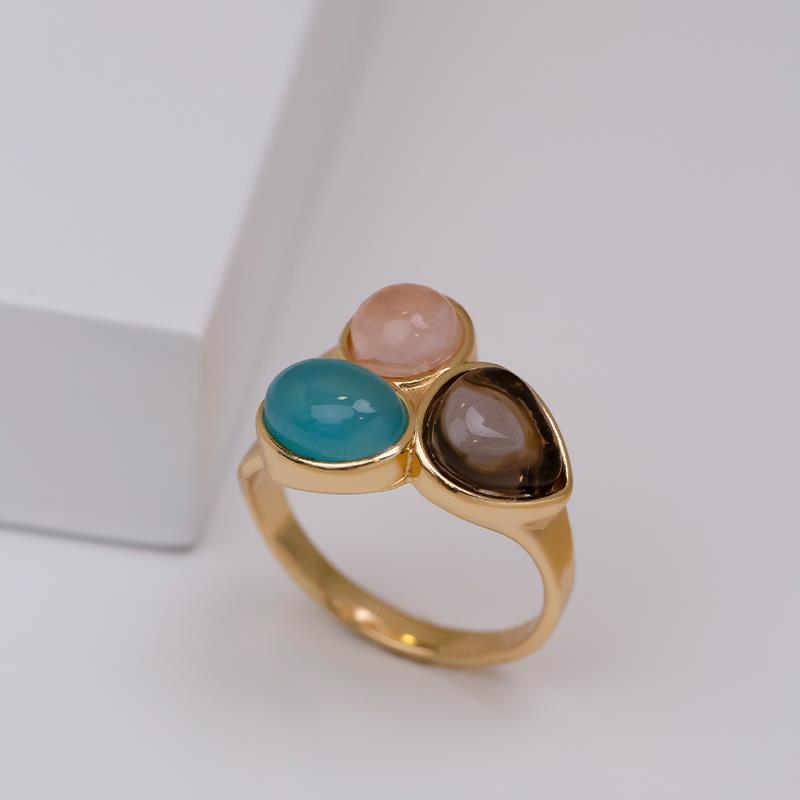 ANEL FOLHEADO A OURO