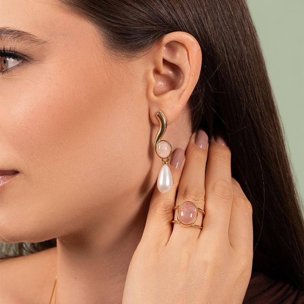 ANEL FOLHEADO A OURO