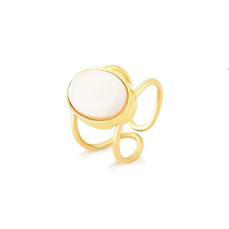 ANEL FOLHEADO A OURO