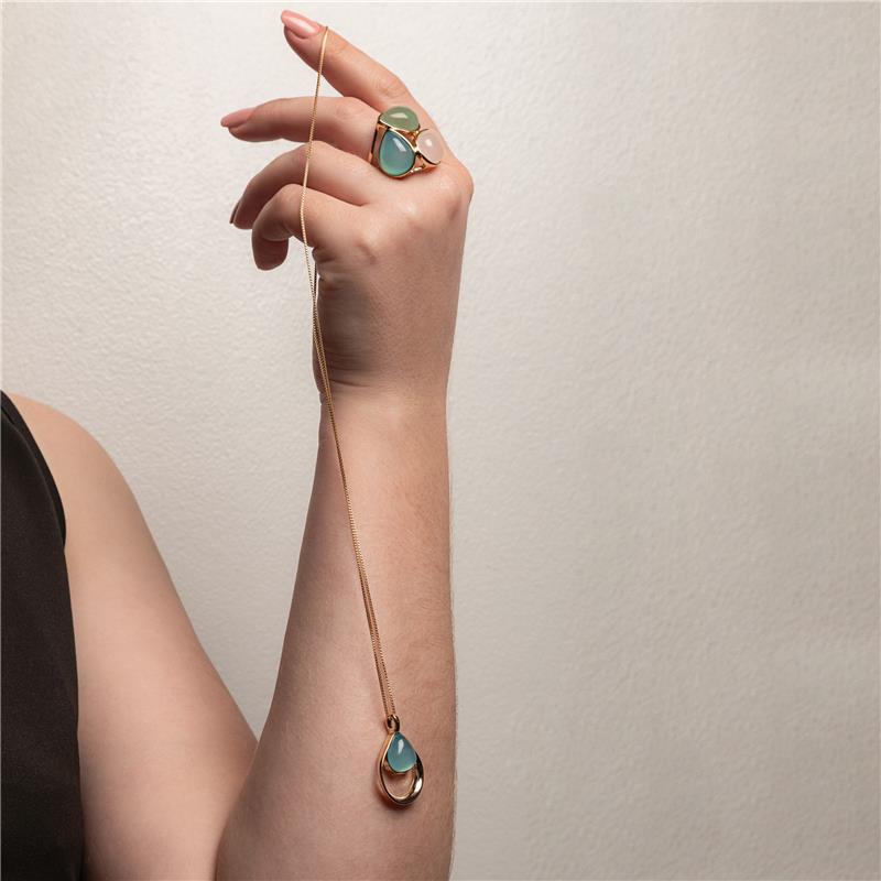 ANEL FOLHEADO A OURO