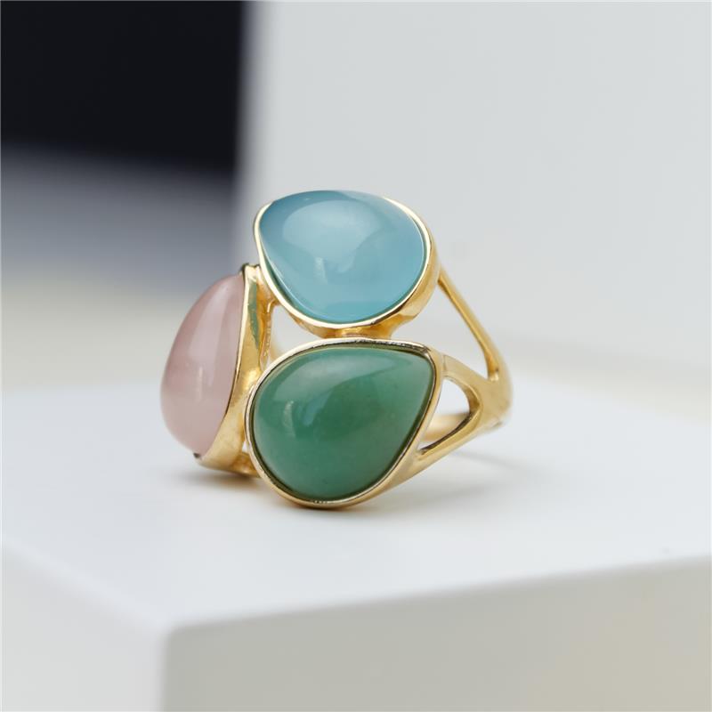 ANEL FOLHEADO A OURO