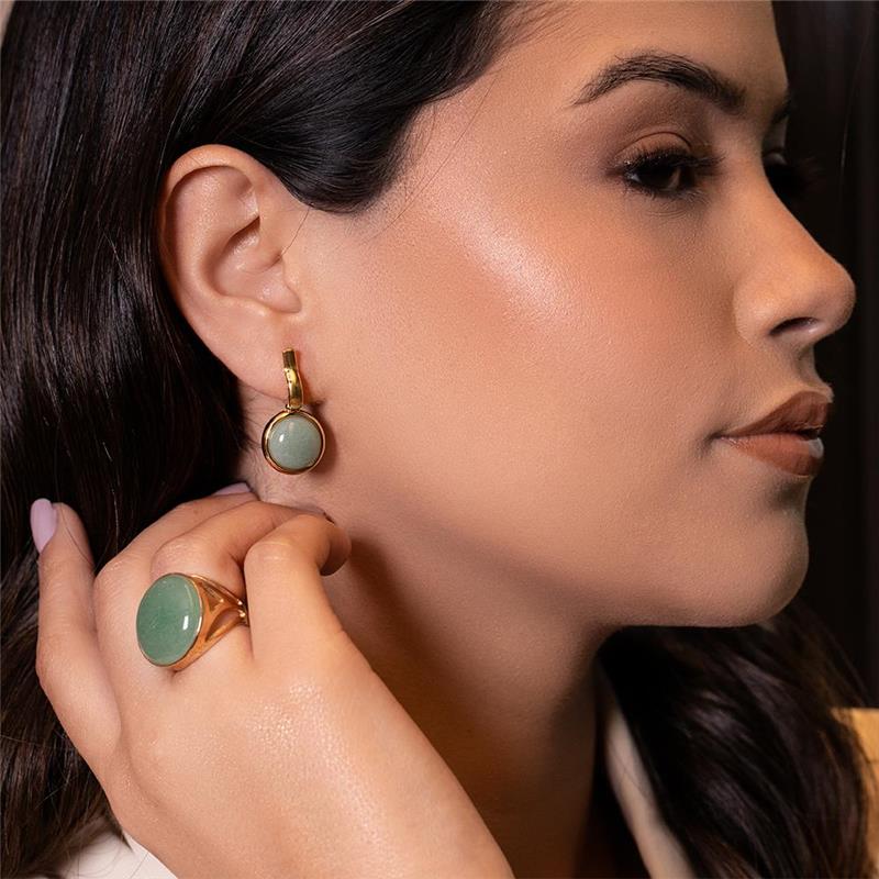 ANEL FOLHEADO A OURO