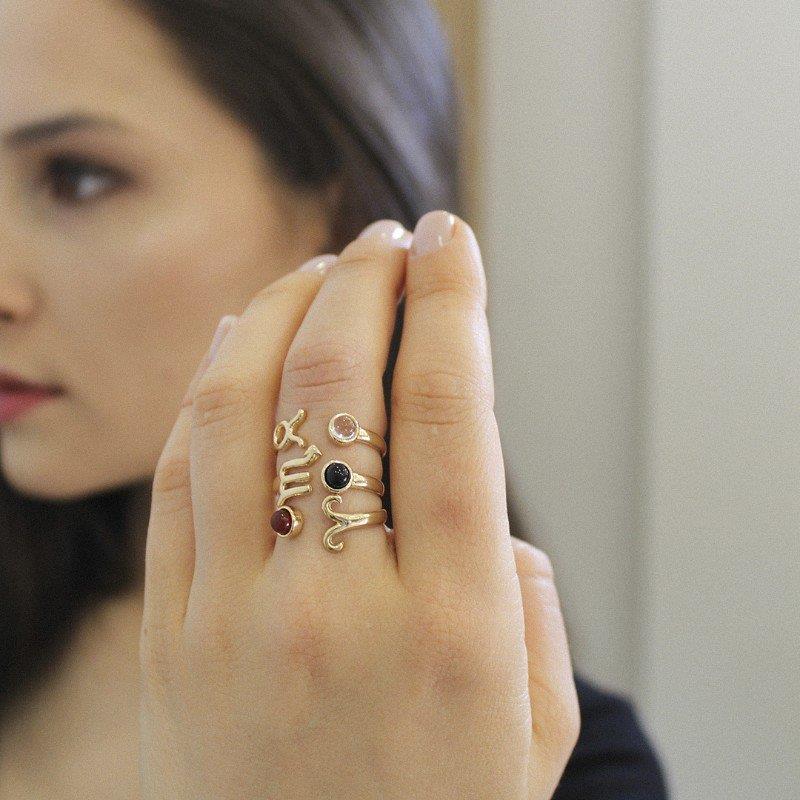 ANEL ESCORPIÃO FOLHEADO A OURO