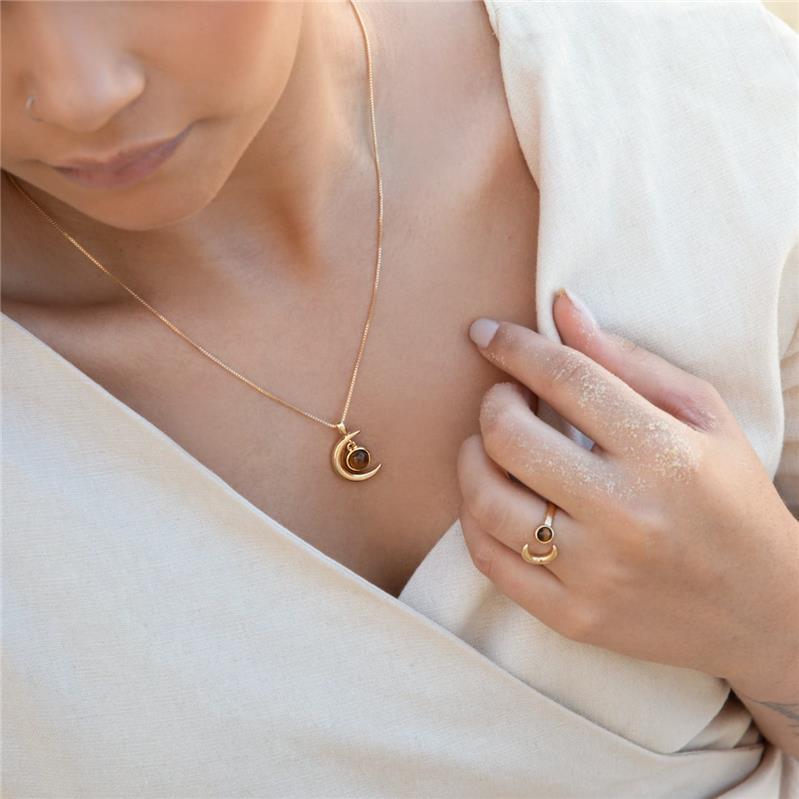 ANEL FOLHEADO A OURO