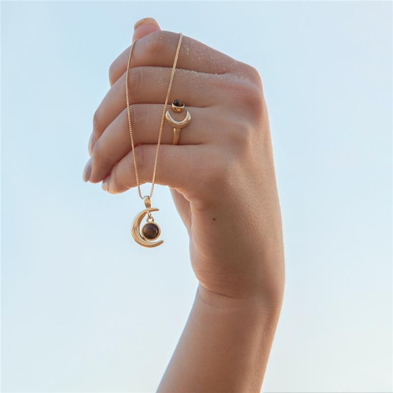 ANEL FOLHEADO A OURO