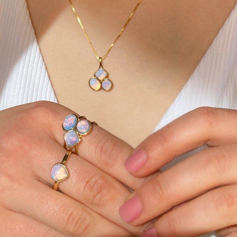 ANEL FOLHEADO A OURO