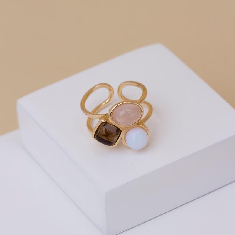 ANEL FOLHEADO A OURO