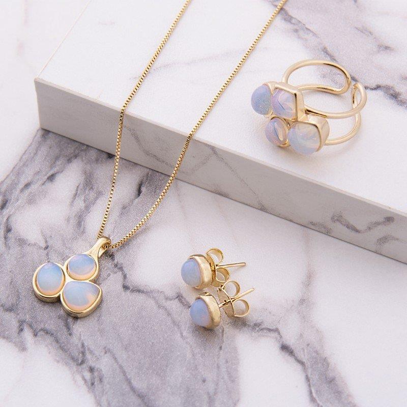 ANEL FOLHEADO A OURO