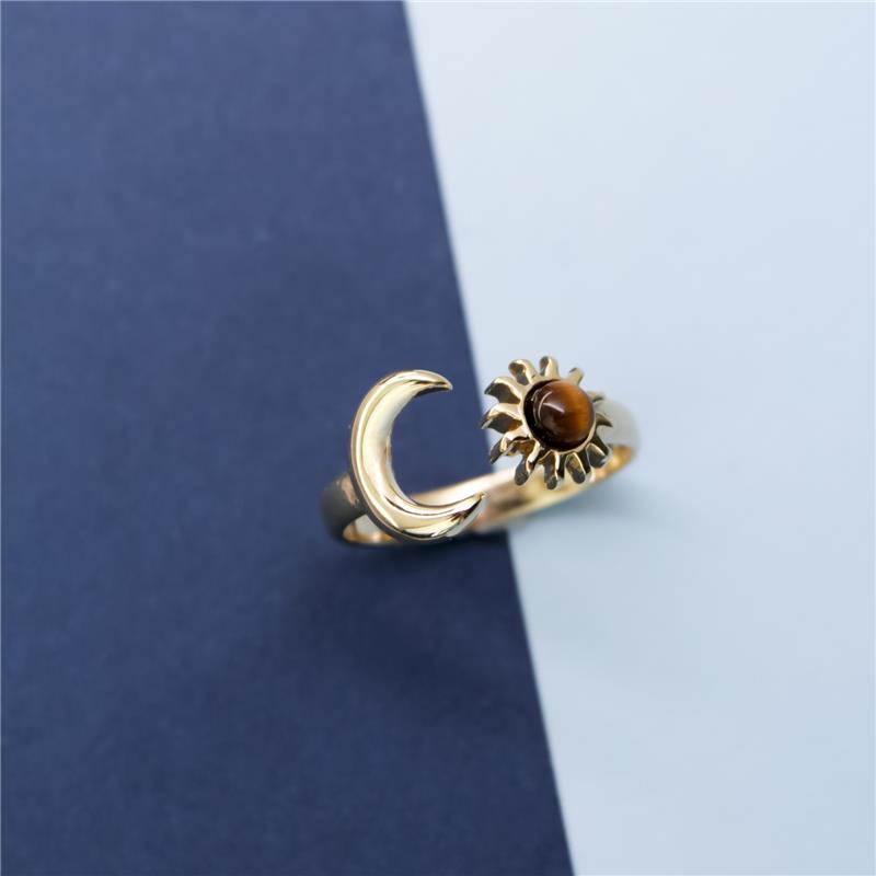 ANEL FOLHEADO A OURO