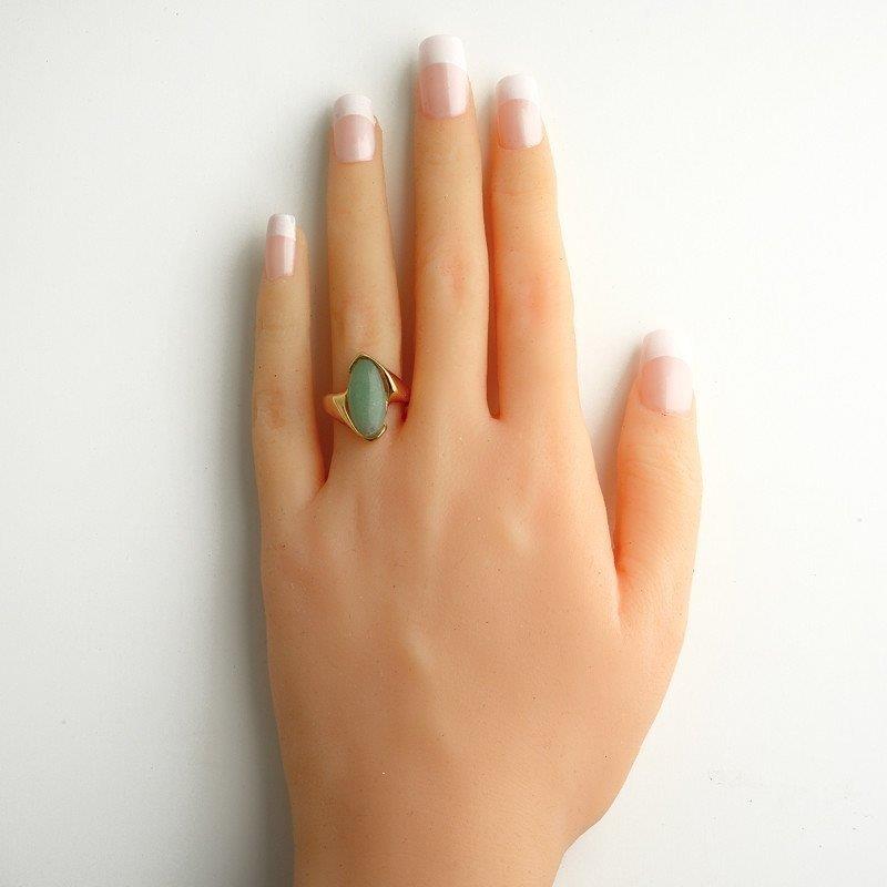 ANEL FOLHEADO A OURO