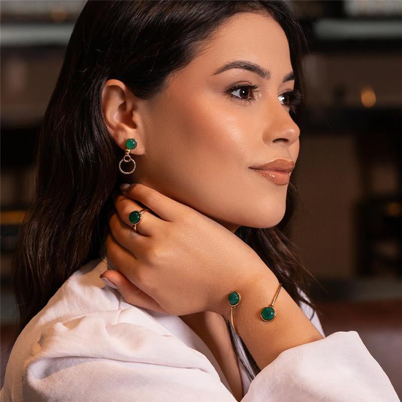 ANEL FOLHEADO A OURO