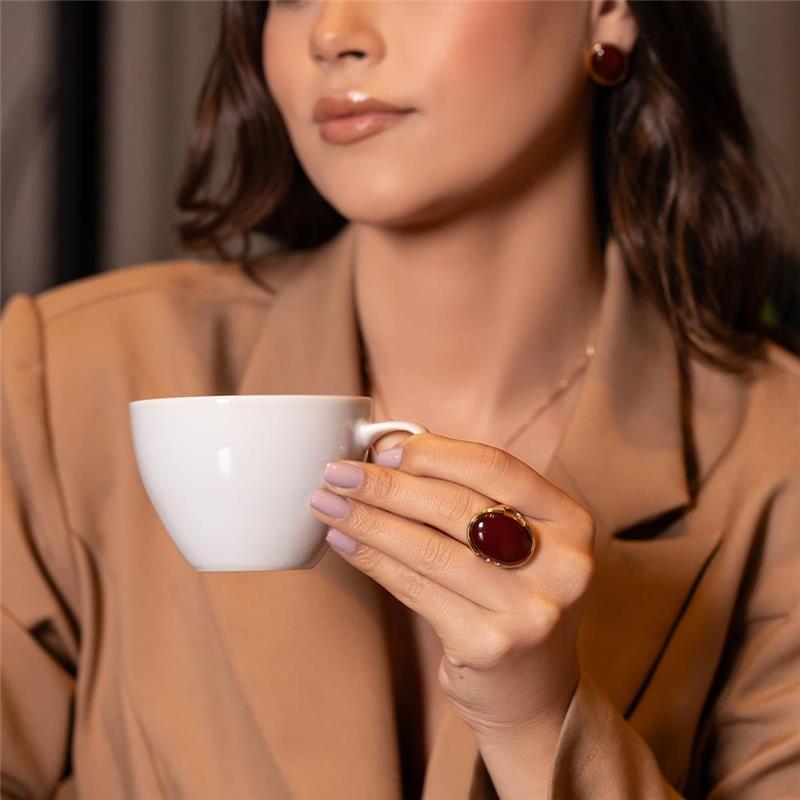 ANEL FOLHEADO A OURO