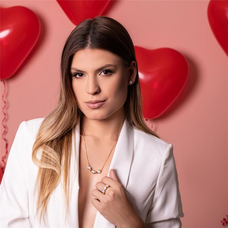 ANEL FOLHEADO A OURO