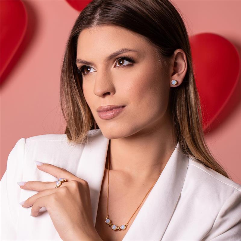 ANEL FOLHEADO A OURO