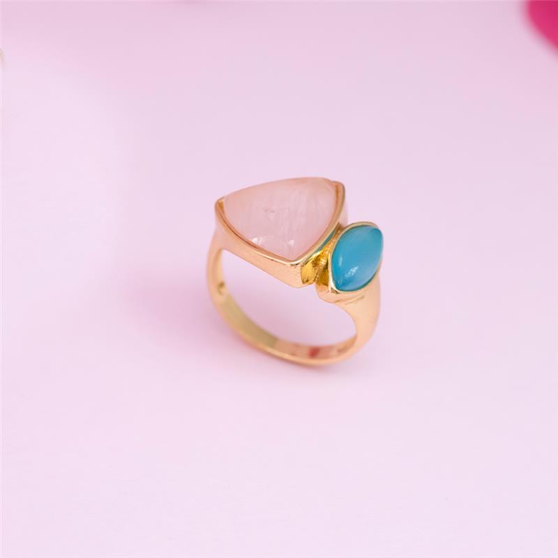 ANEL FOLHEADO A OURO