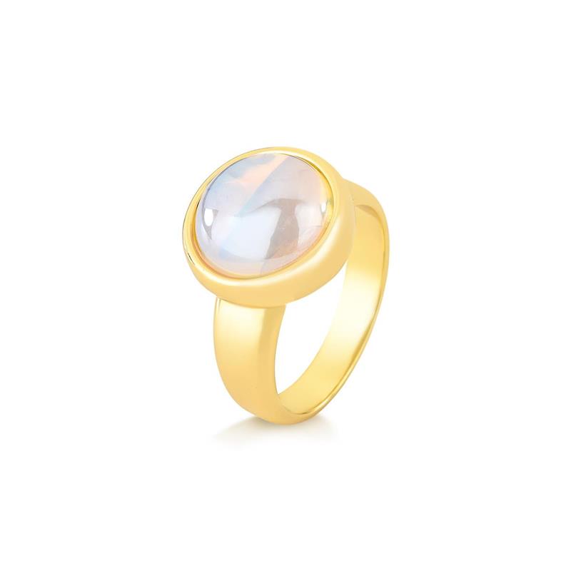 ANEL FOLHEADO A OURO