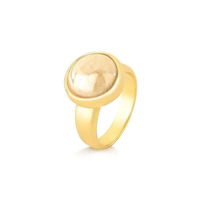 ANEL FOLHEADO A OURO