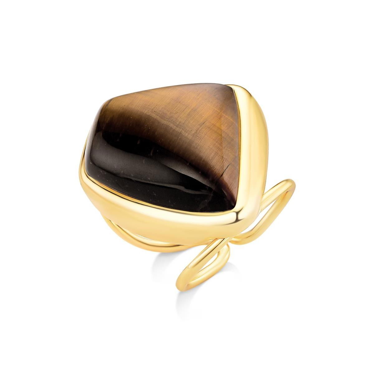 ANEL FOLHEADO A OURO