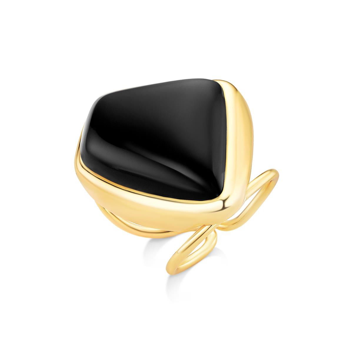 ANEL FOLHEADO A OURO