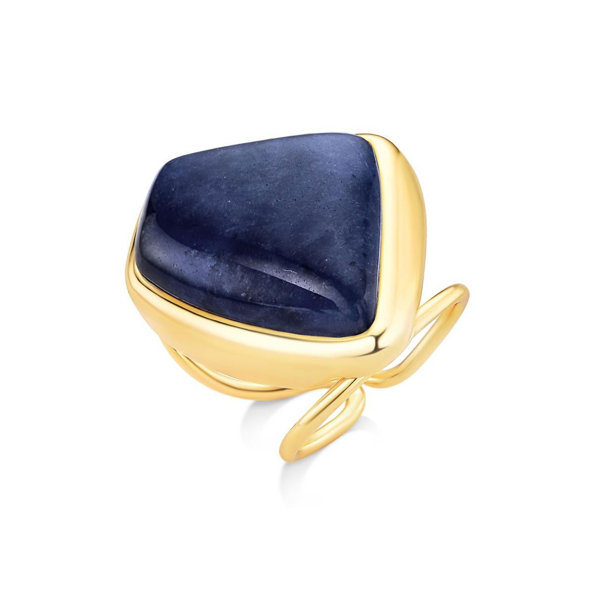 ANEL FOLHEADO A OURO