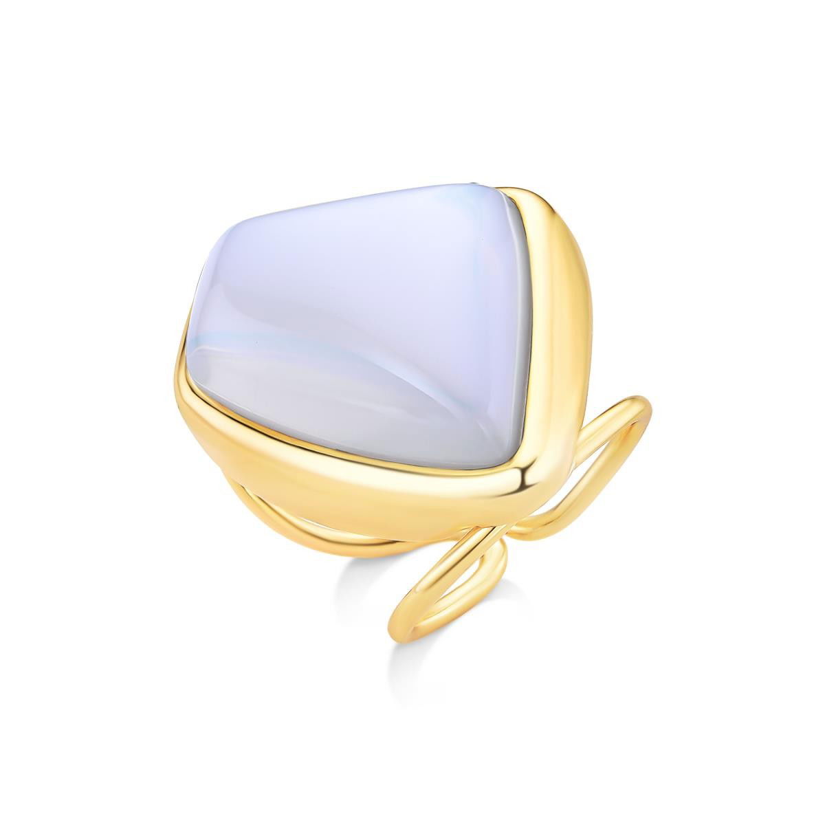 ANEL FOLHEADO A OURO