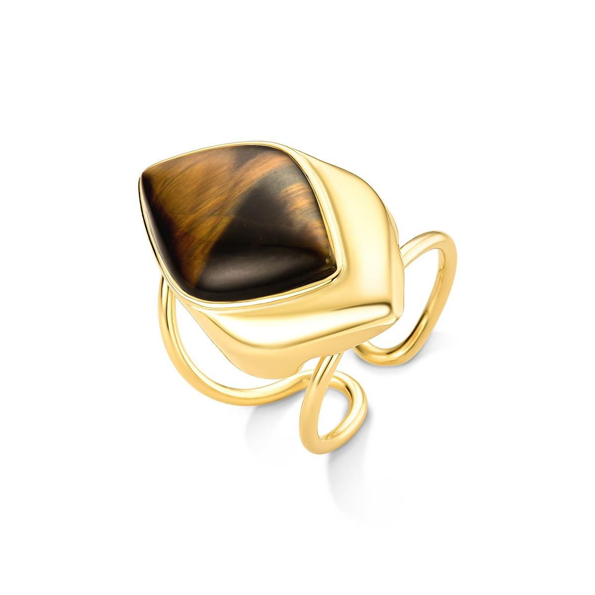 ANEL FOLHEADO A OURO