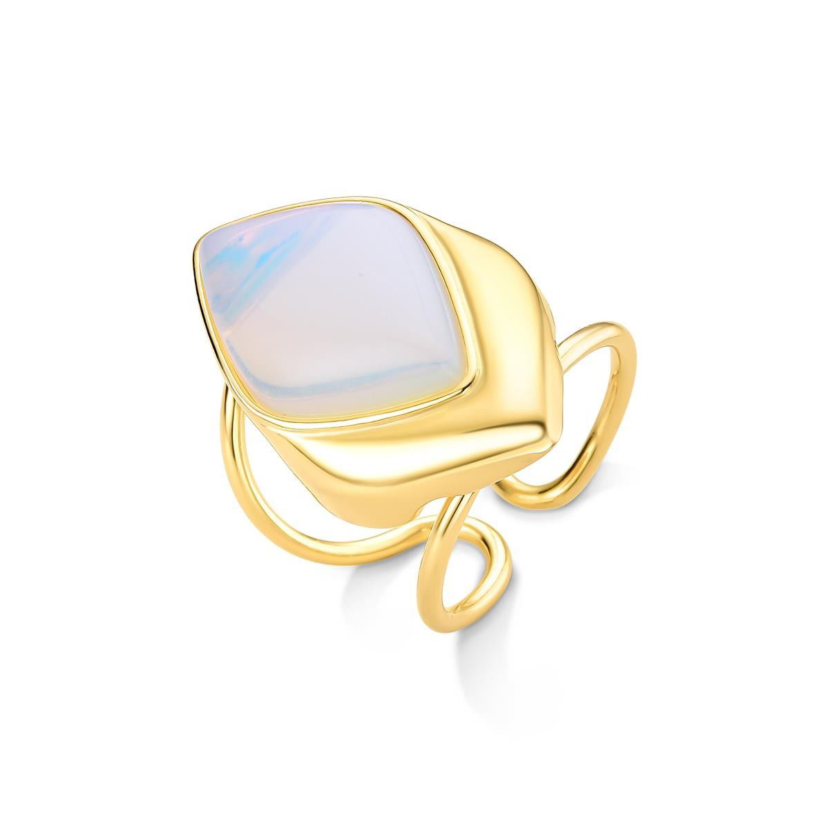 ANEL FOLHEADO A OURO