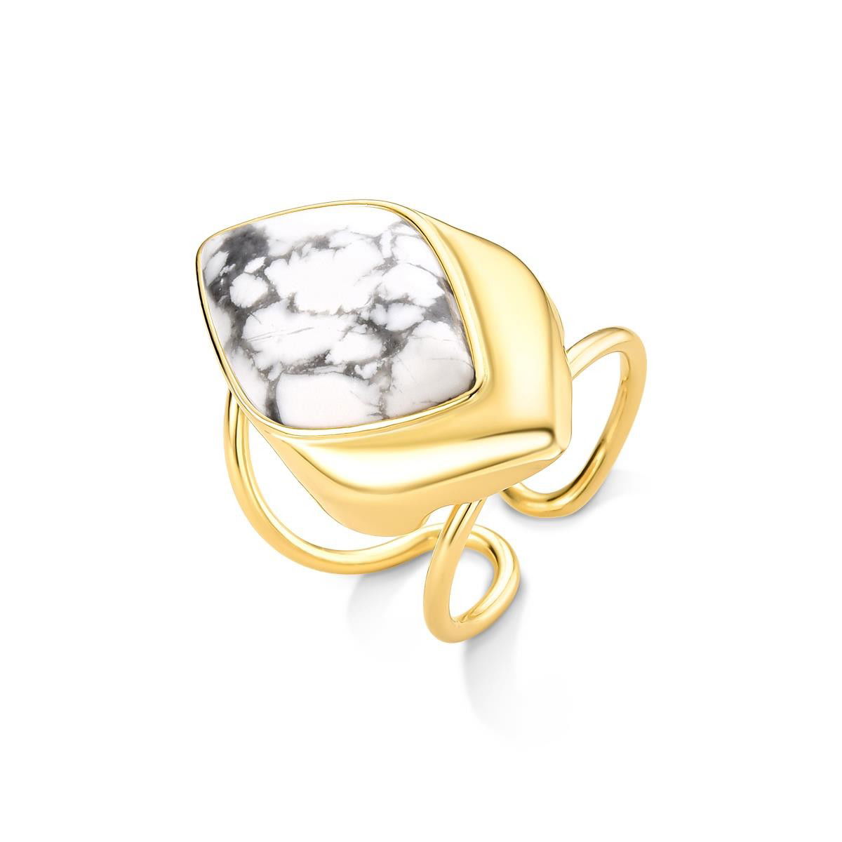 ANEL FOLHEADO A OURO