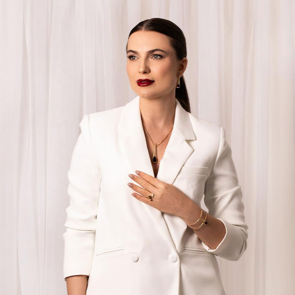 ANEL FOLHEADO A OURO