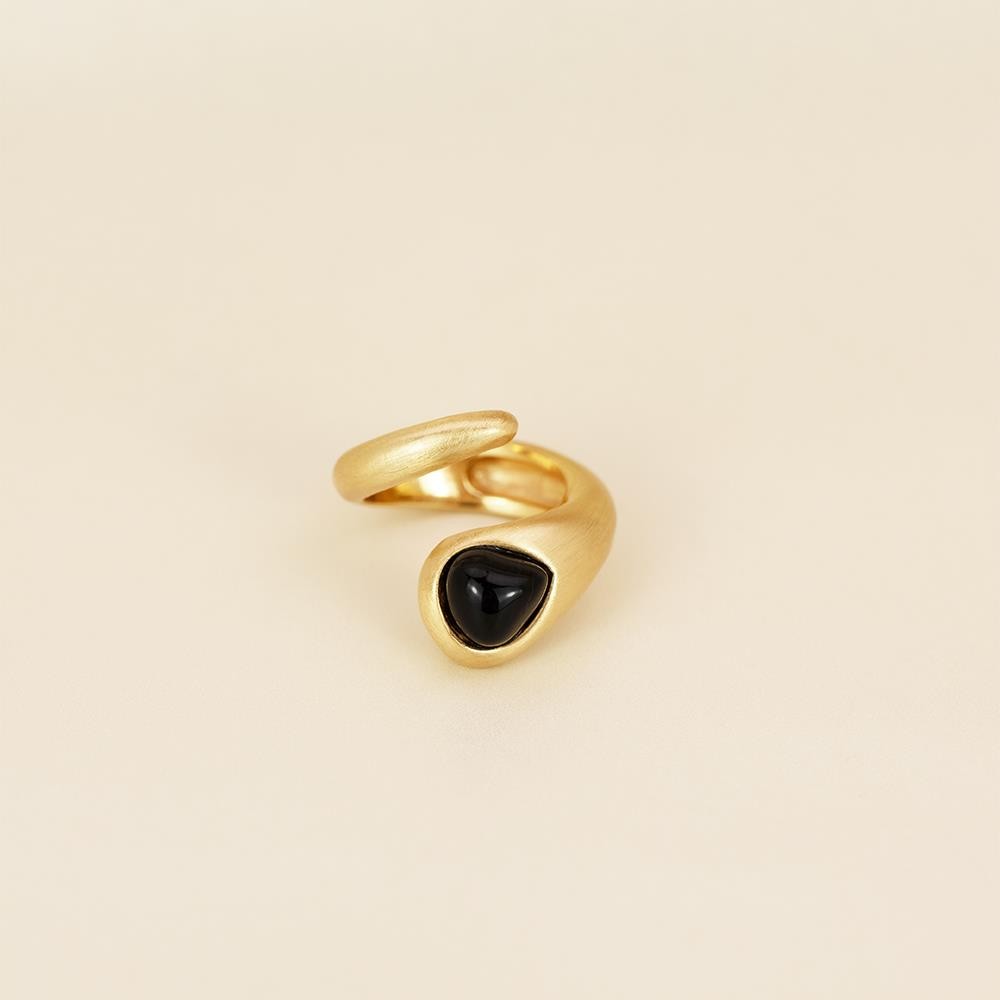 ANEL FOLHEADO A OURO