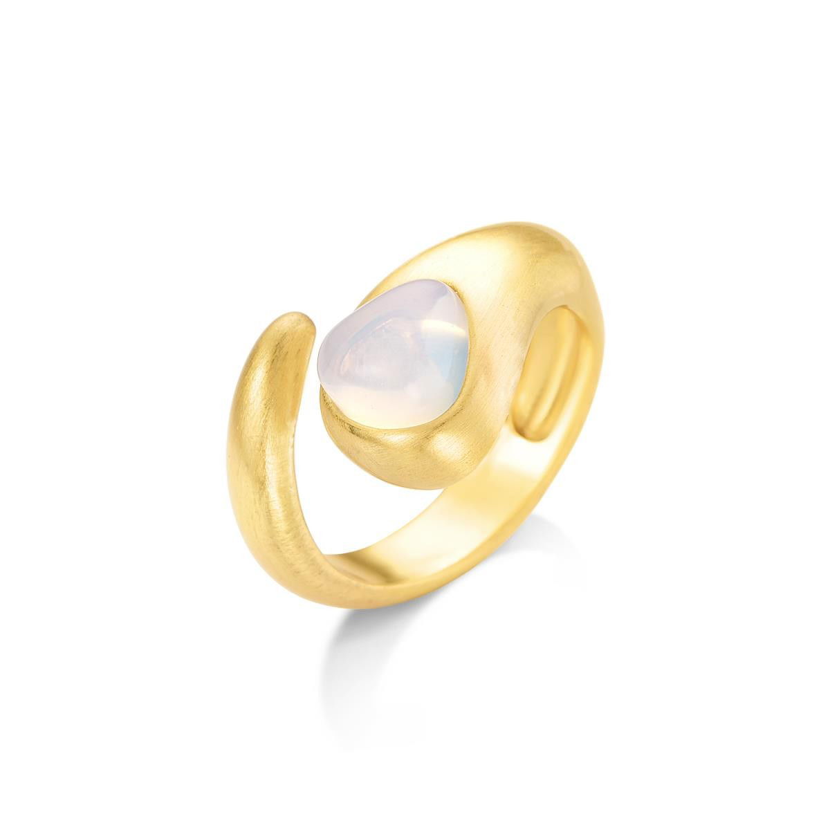 ANEL FOLHEADO A OURO