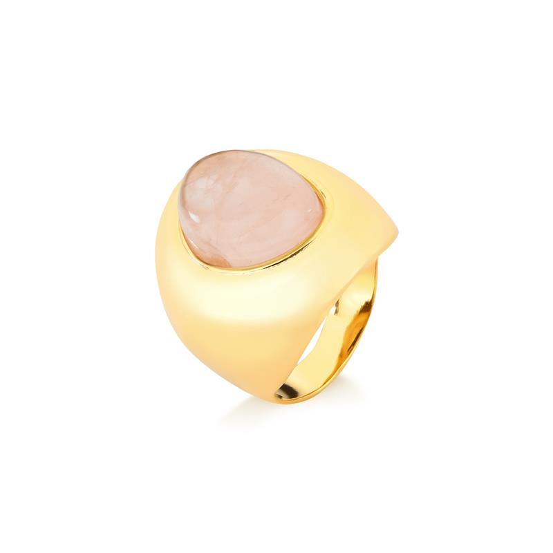 ANEL FOLHEADO A OURO