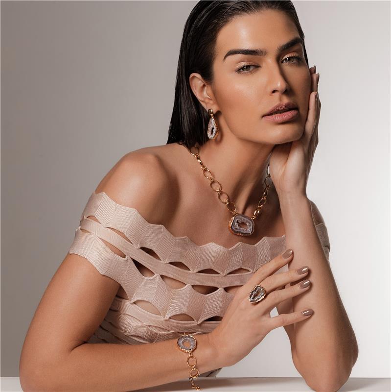 ANEL FOLHEADO A OURO