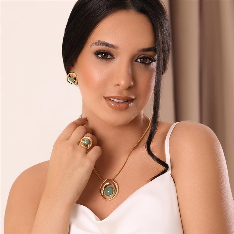 ANEL FOLHEADO A OURO