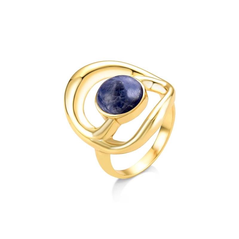 ANEL FOLHEADO A OURO