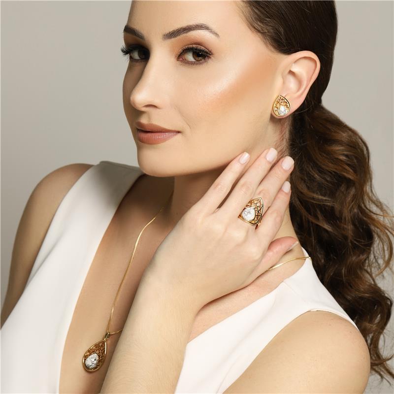 ANEL FOLHEADO A OURO