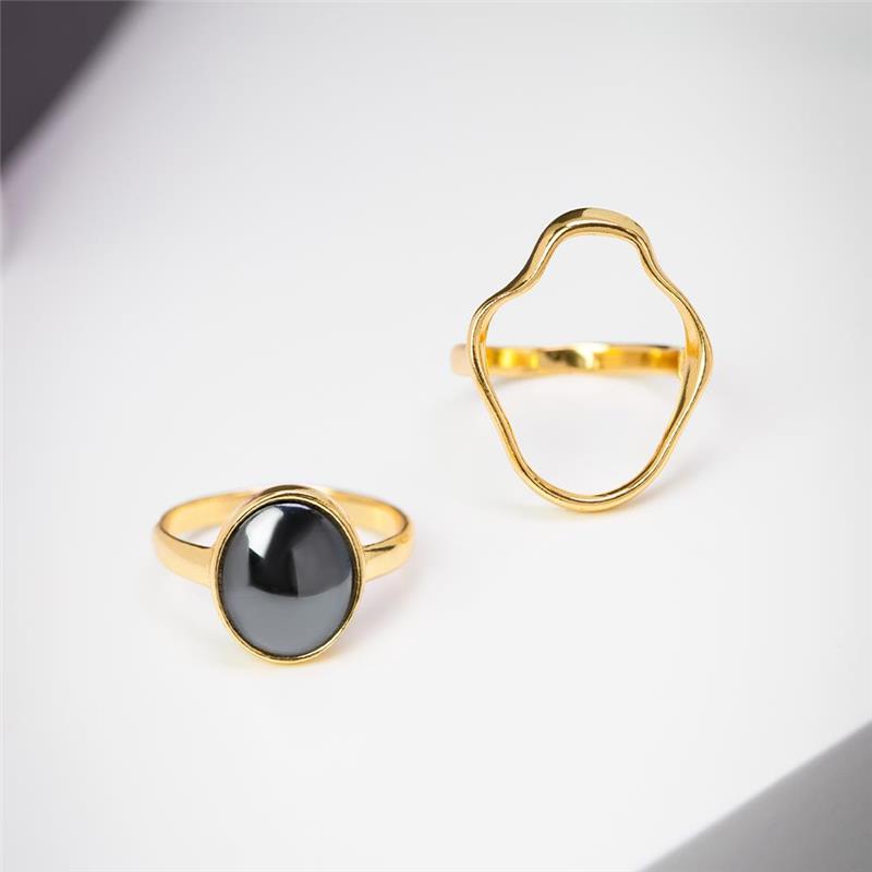 ANEL FOLHEADO A OURO