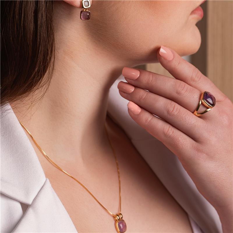 ANEL FOLHEADO A OURO