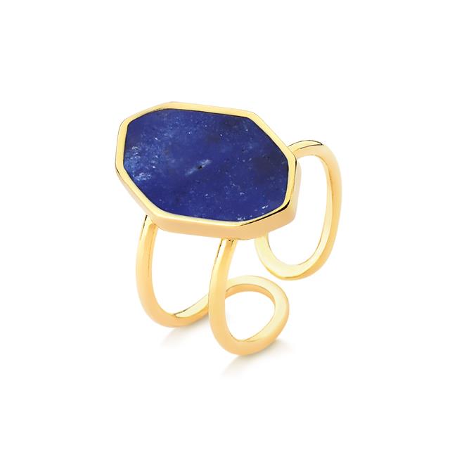 ANEL FOLHEADO A OURO