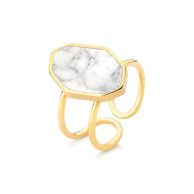 ANEL FOLHEADO A OURO