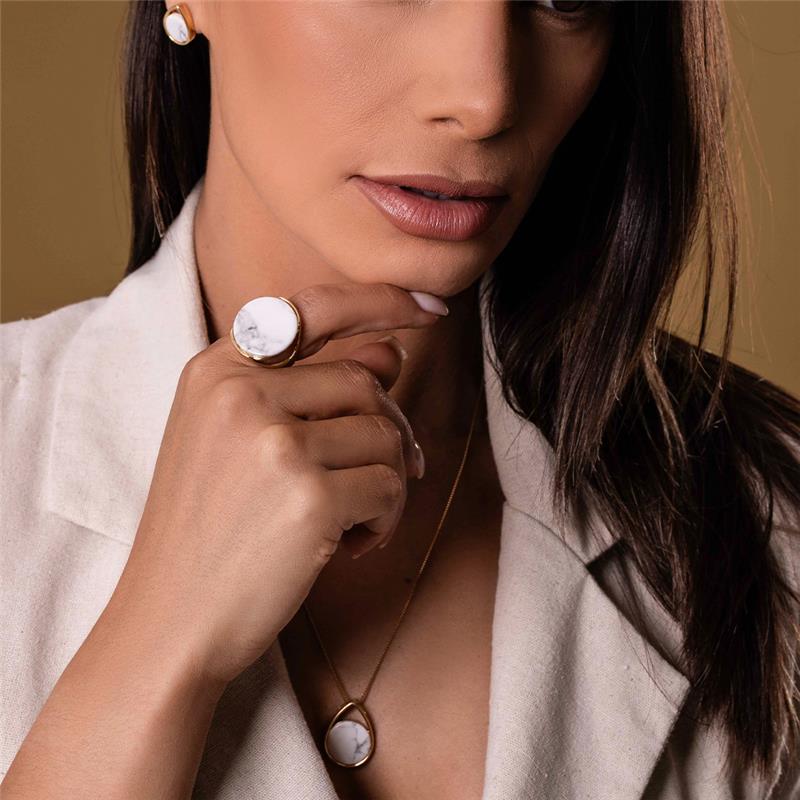 ANEL FOLHEADO A OURO