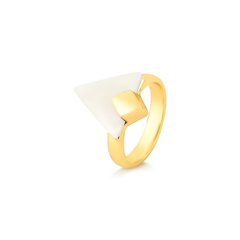 ANEL FOLHEADO A OURO