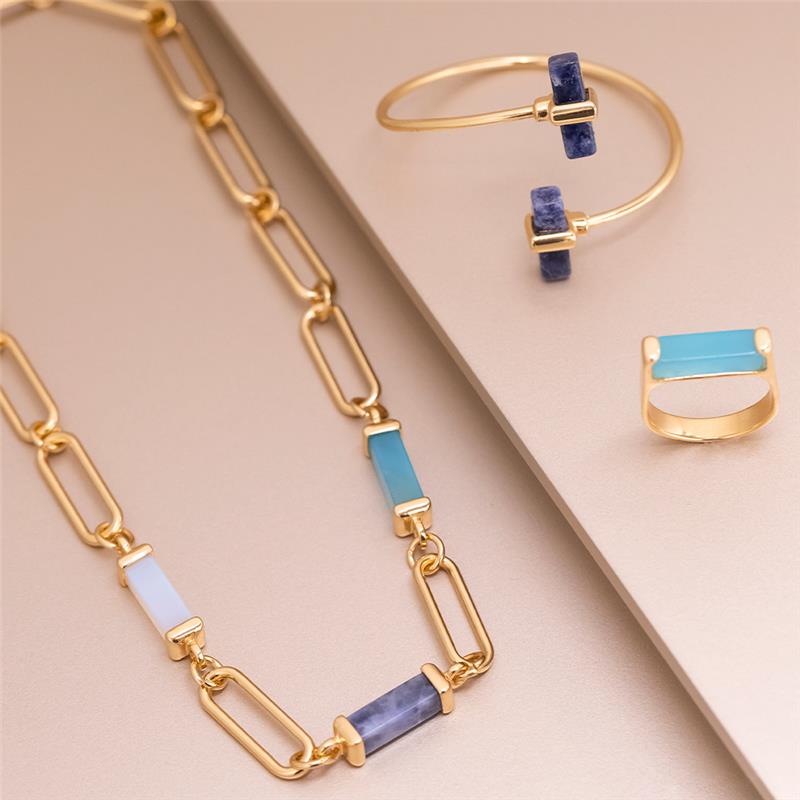 ANEL FOLHEADO A OURO