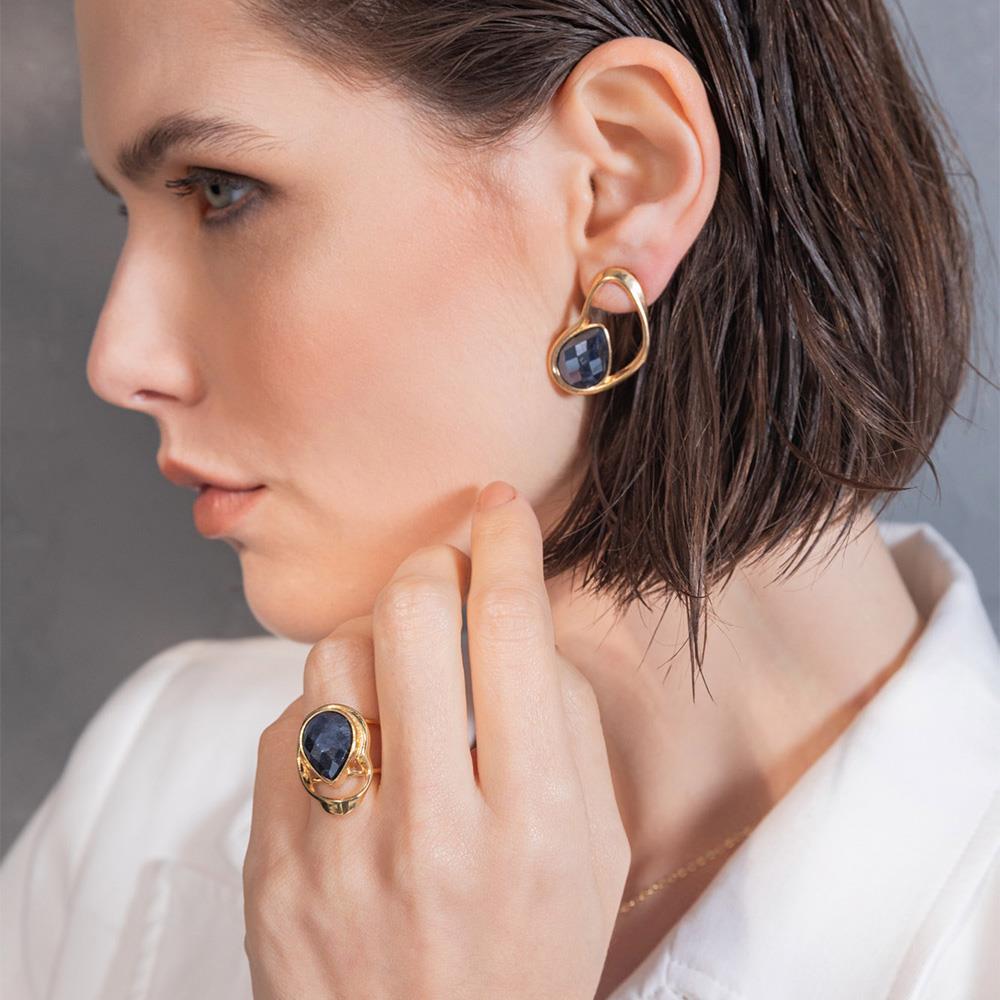 ANEL FOLHEADO A OURO