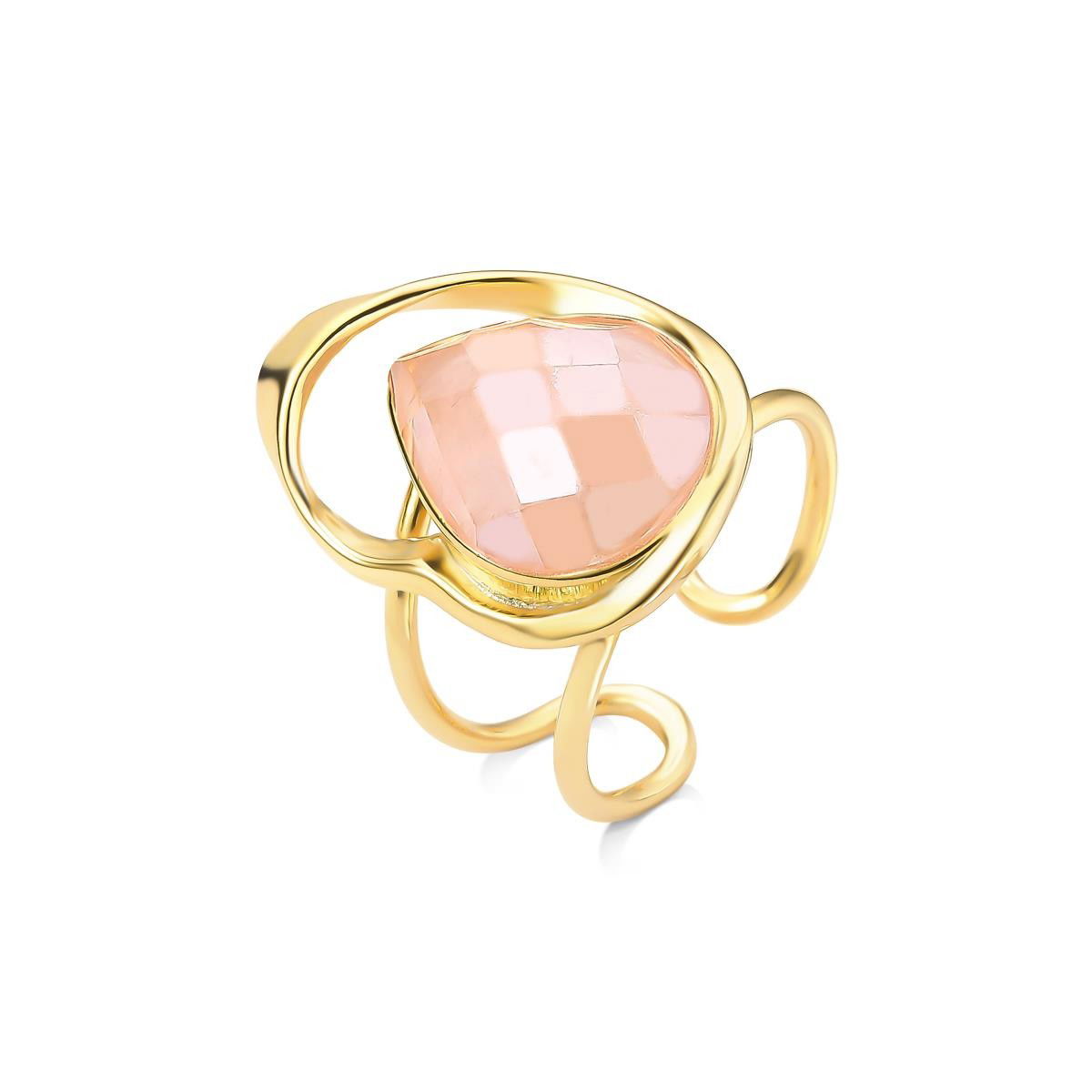 ANEL FOLHEADO A OURO