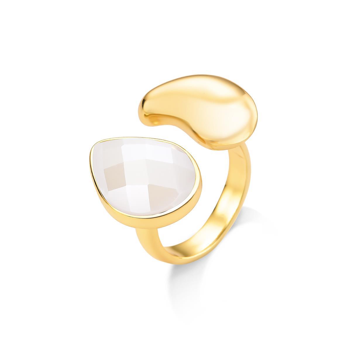 ANEL FOLHEADO A OURO